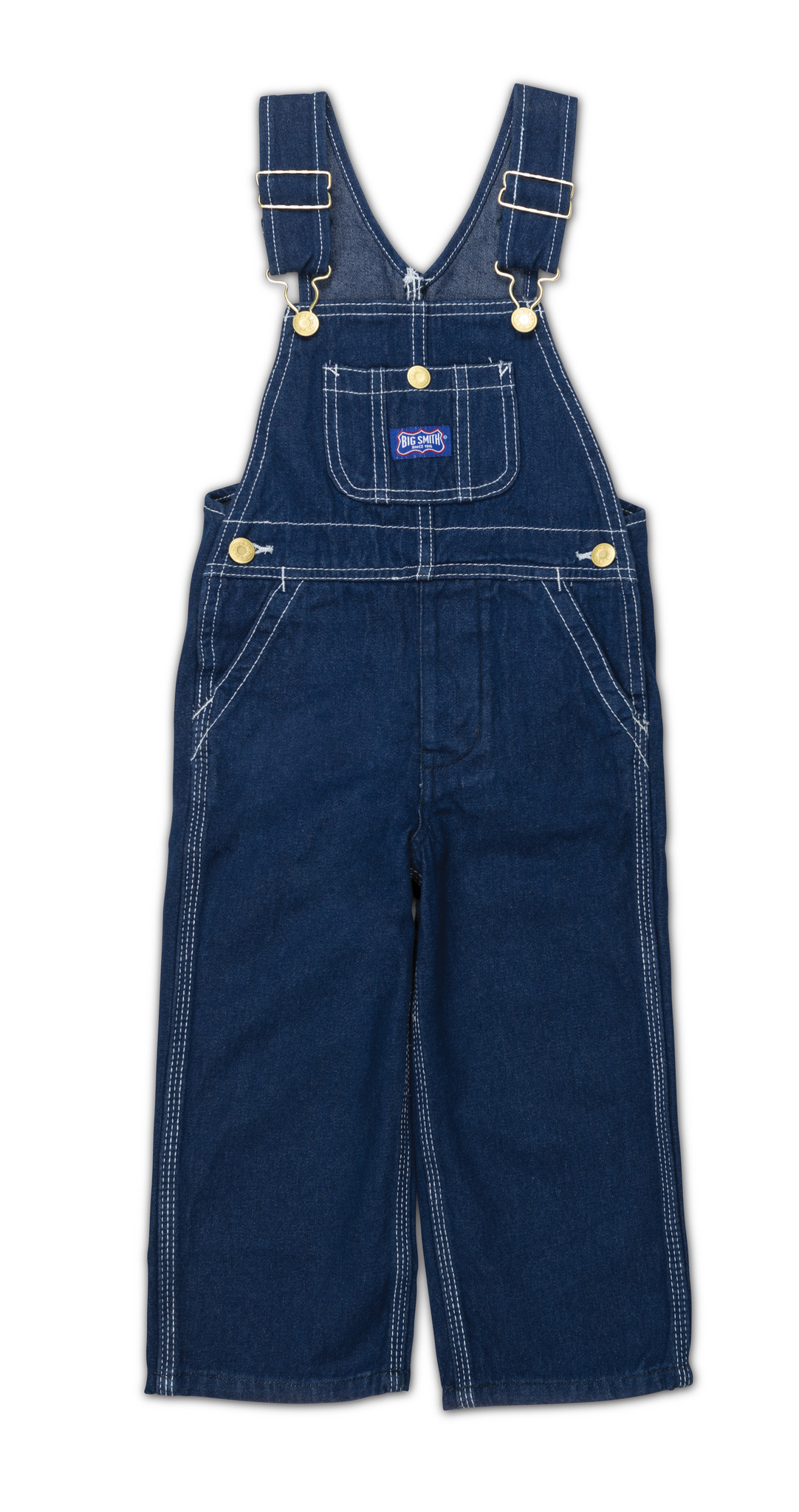 94080WDB9 Kid's Bib Overall Child's Big Smith Washed Blue Denim