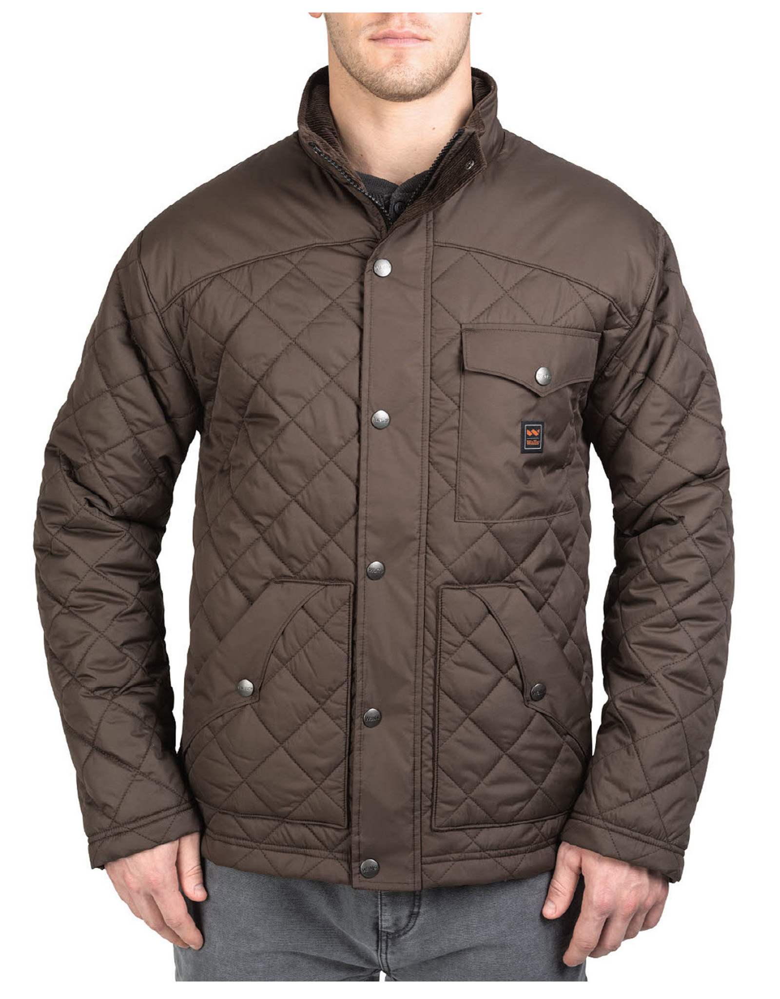 YJ292DA9 Brownwood Ranch Quilted Jacket Dark Walnut Texas